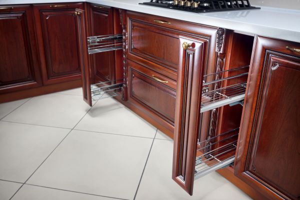 Cherry Cabinet Refacing in Mckinney